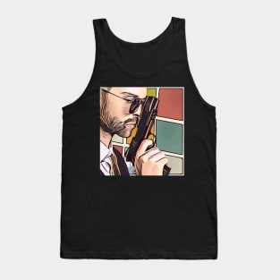 gun and glasses Tank Top